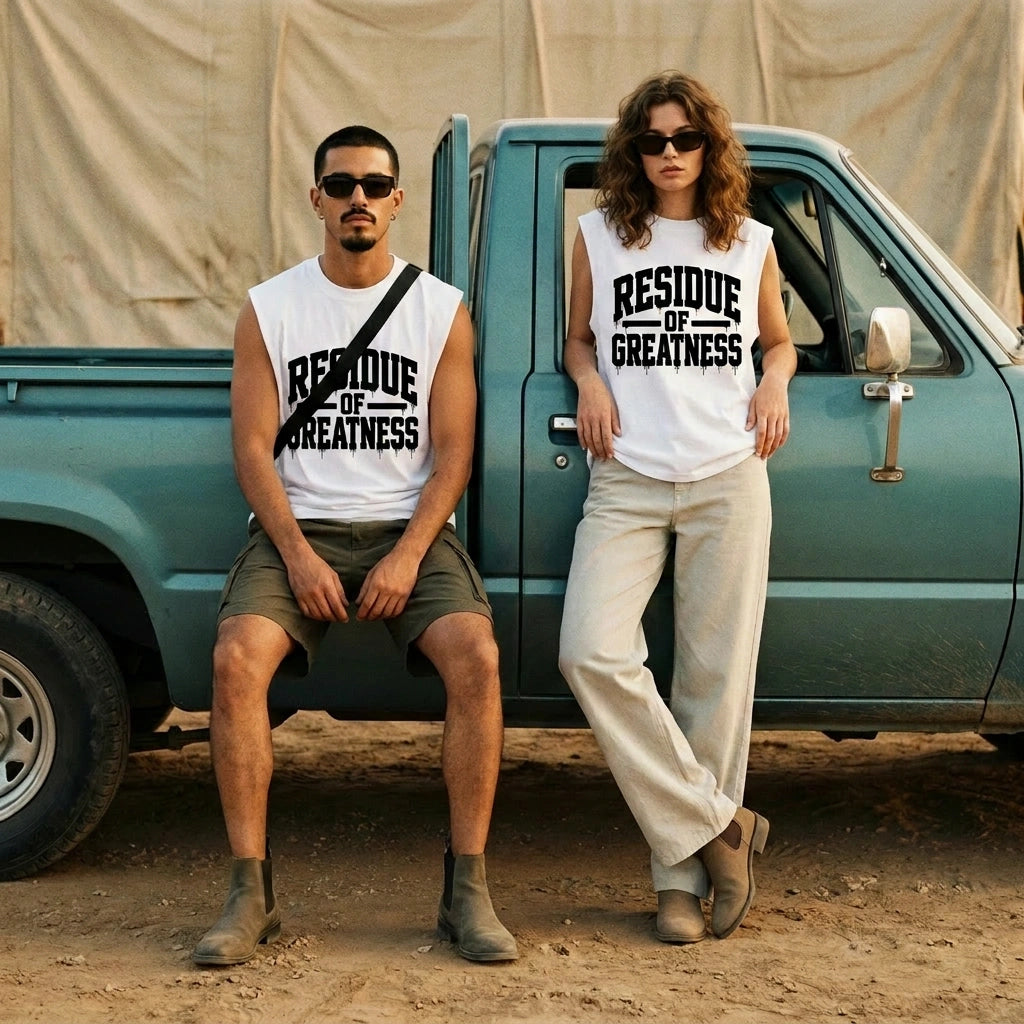 Unisex ROG Raw Edge Cotton Tank Top