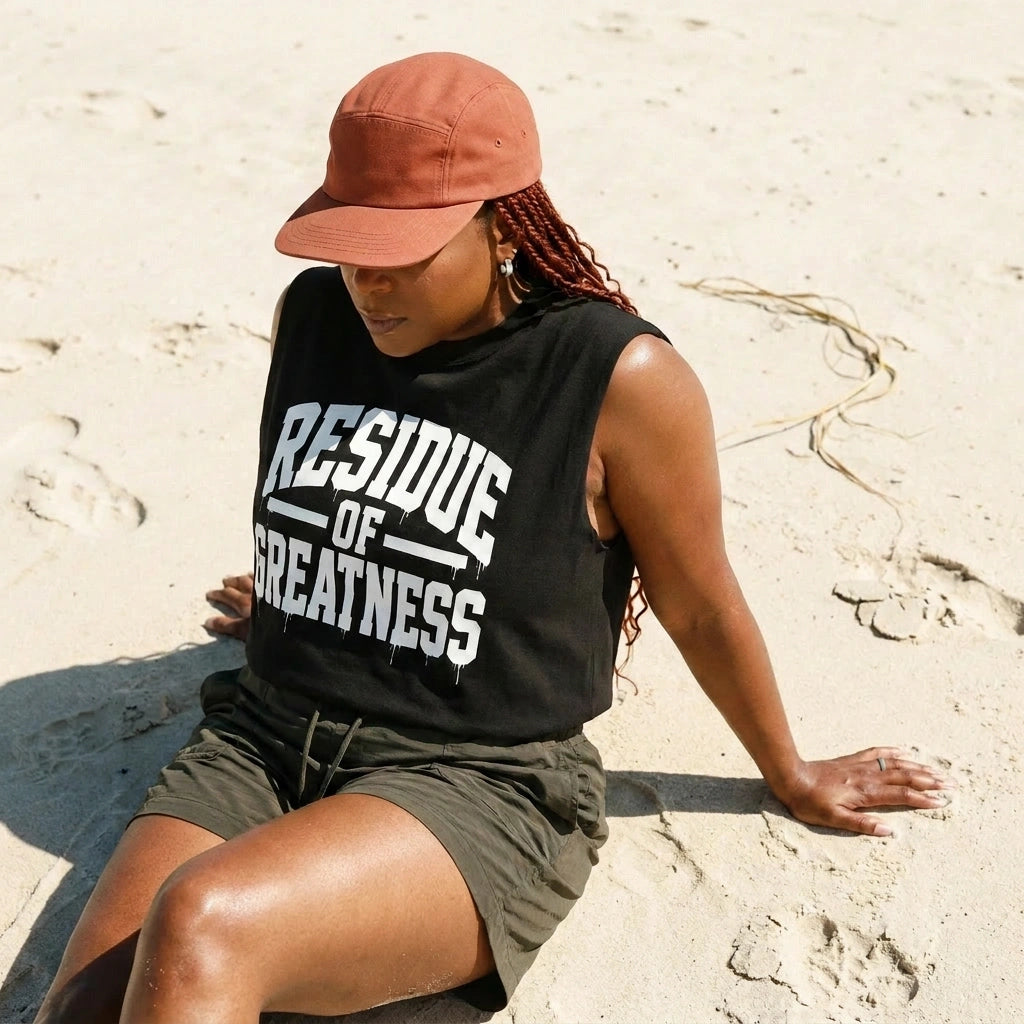 Unisex Raw Edge Cotton Tank Top
